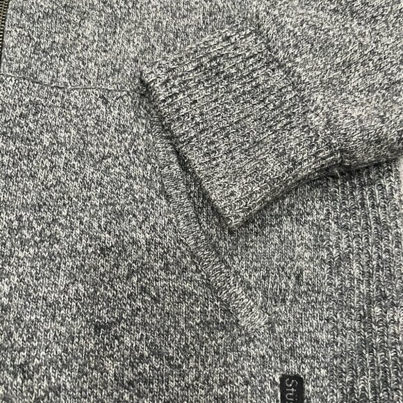 [L]Stussy Lamb Wool Full Zip Hoodie Jacket - Picture 4 of 13